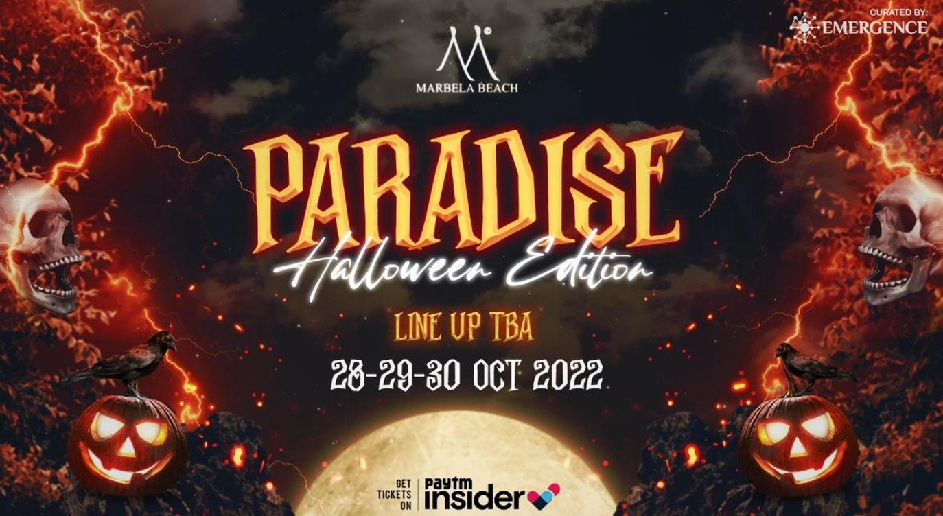 Paradise Beach Festival (Halloween Edition) || Marbela Beach, Goa