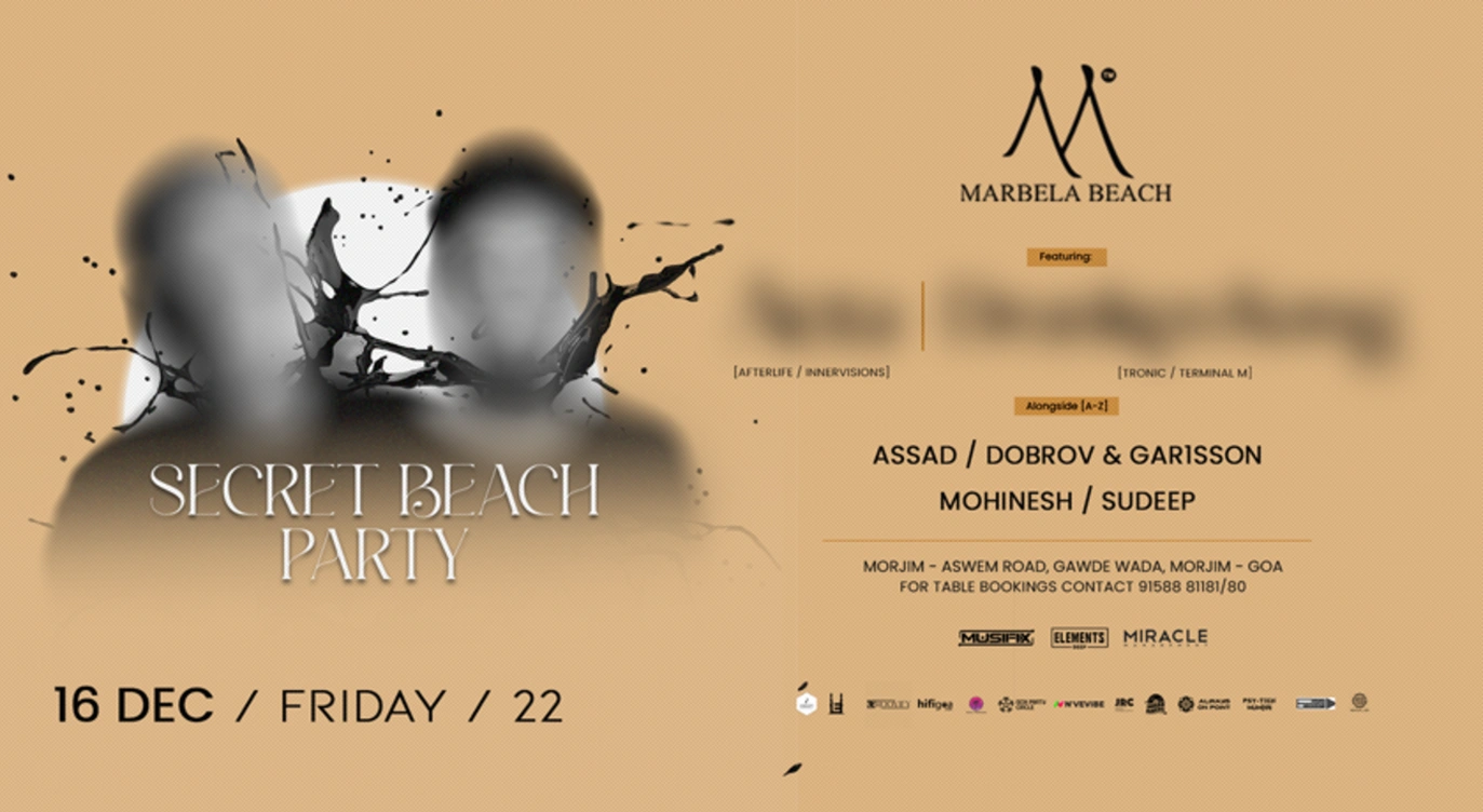 Secret Beach Party at Marbela Beach