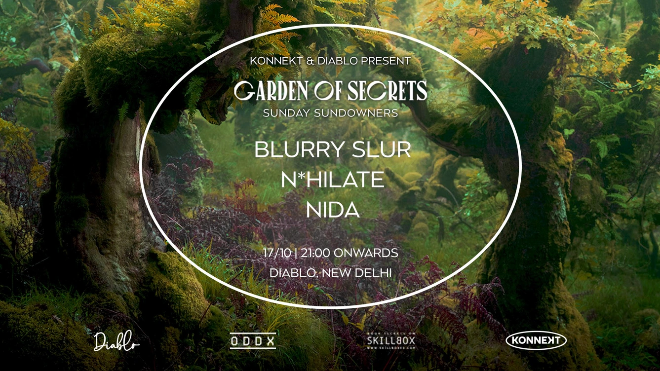 Konnekt and Diablo Present Garden of Secrets Sunday Sundowners feat Blurry Slur, N*hilate & Nida