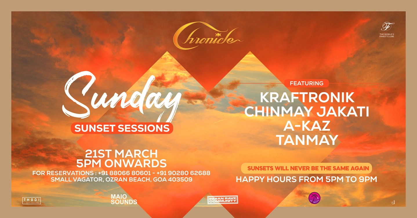 Chronicle // Sunday Sunset Sessions - 21st March