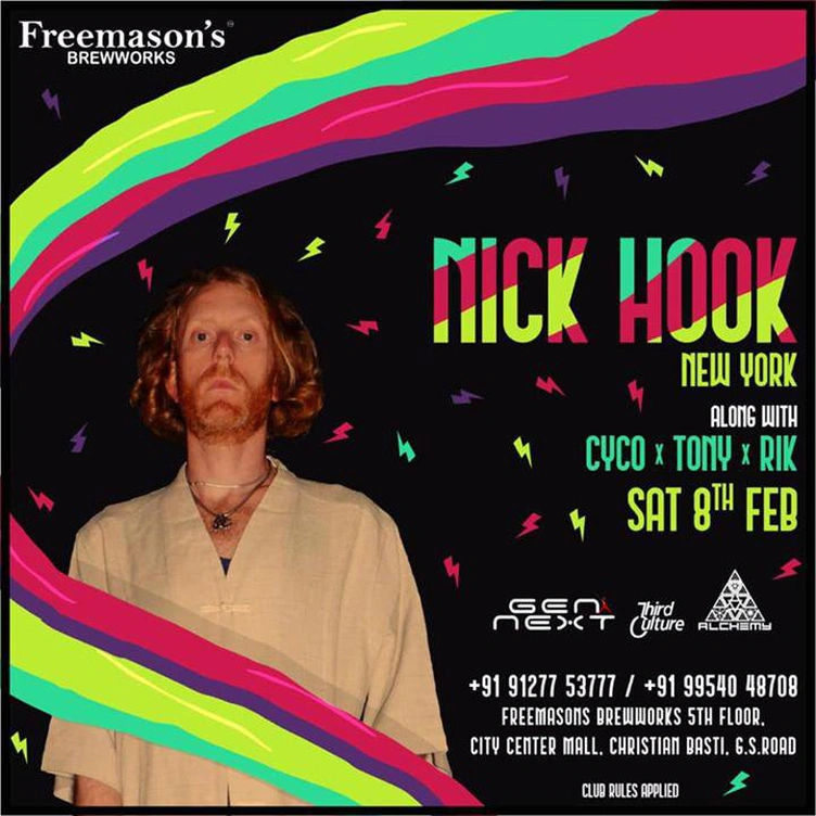 Nick Hook (New York) At Freemason’s Brew Works | Sat 8th FEB
