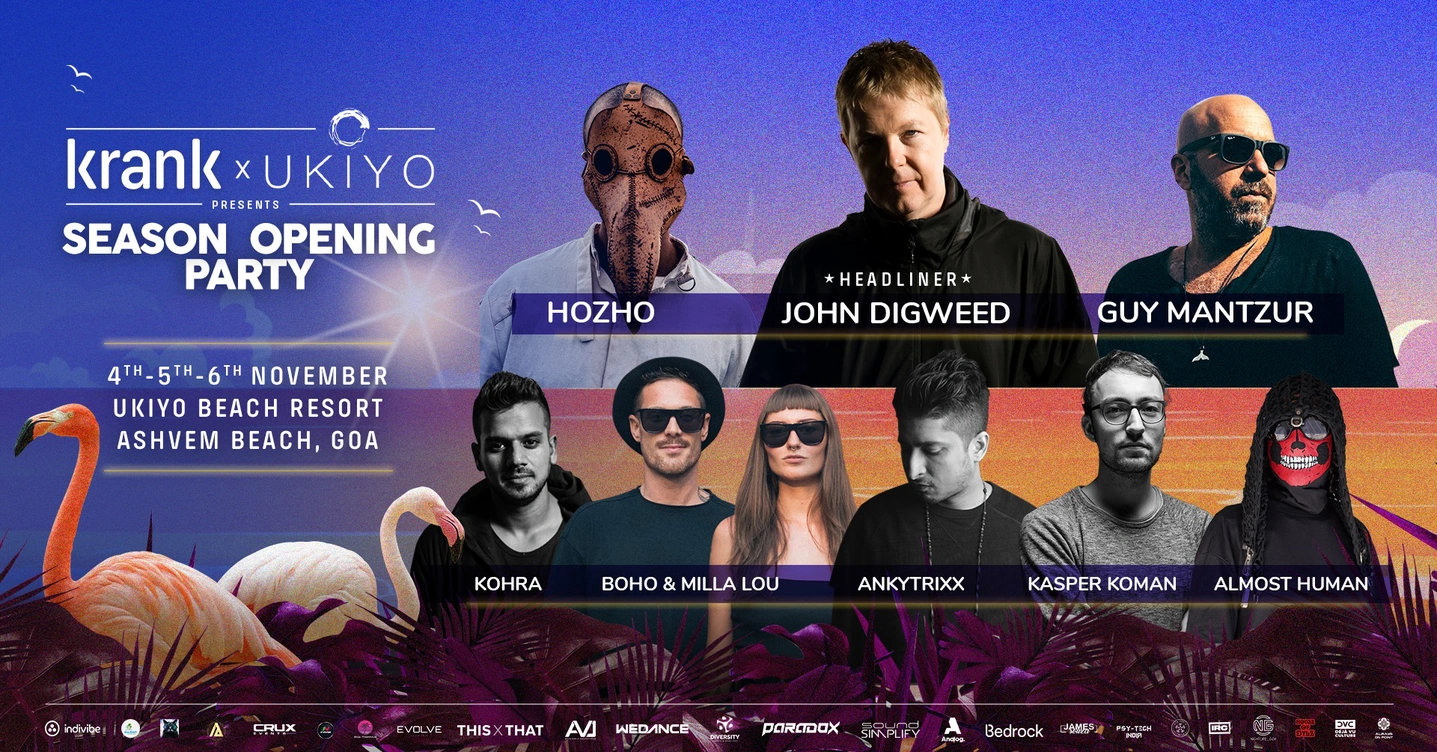 Krank x Ukiyo Season Opening Party | Nov 4-6th | GOA