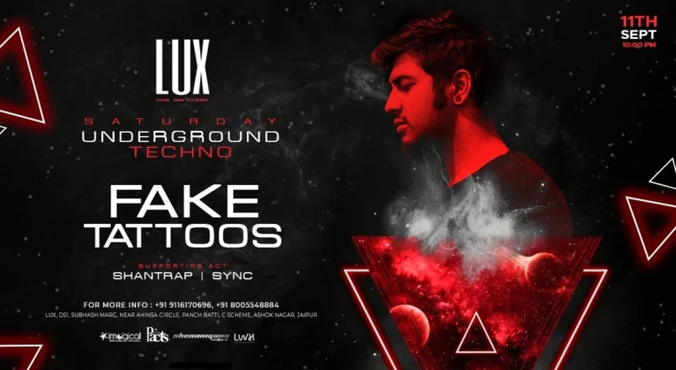 Fake Tattoos Live @ LUX, Jaipur