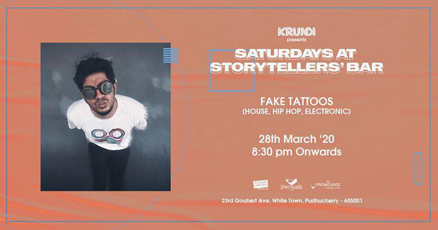Saturdays ft Fake Tattoos at The Storyteller's Bar | Pondicherry