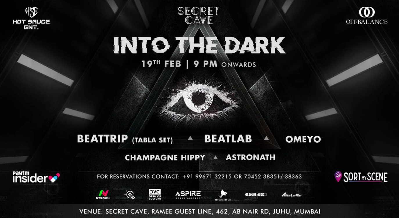 INTO THE DARK @SecretCave on 19th Feb