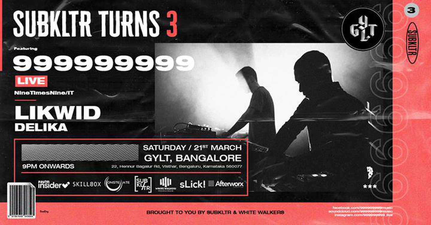 999999999 (Live) Subkltr Turns 3!