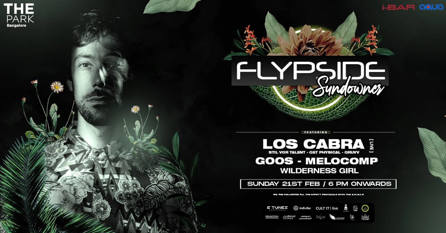 Flypside Sundowner at AQUA with LOS CABRA [live], Goos, Melocomp & Wilderness Girl