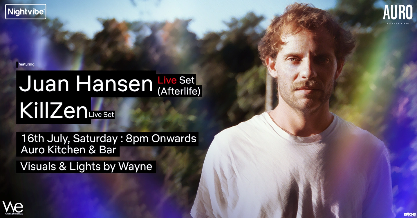 Nightvibe presents Juan Hansen LIVE (Afterlife) & Killzen (Live)