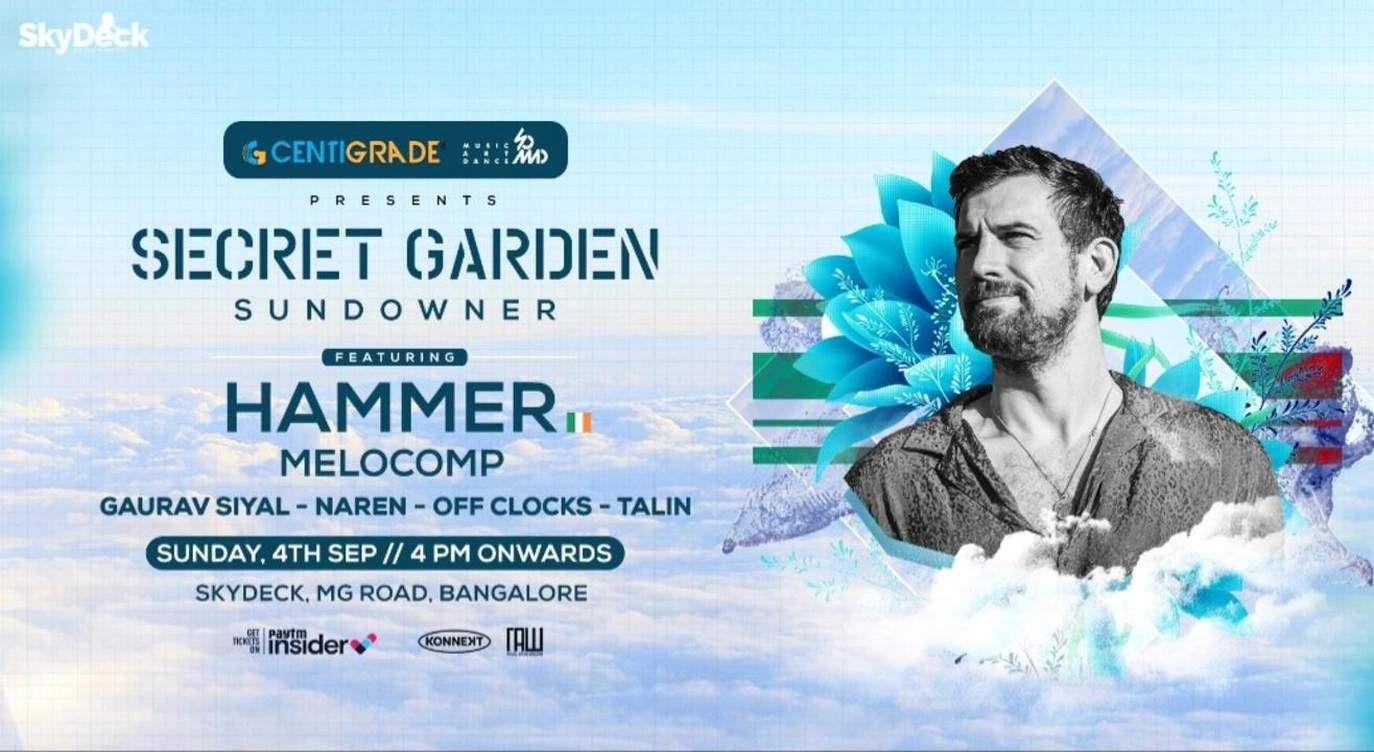 Secret Garden ft. Hammer | 4th Sept | SkyDeck.