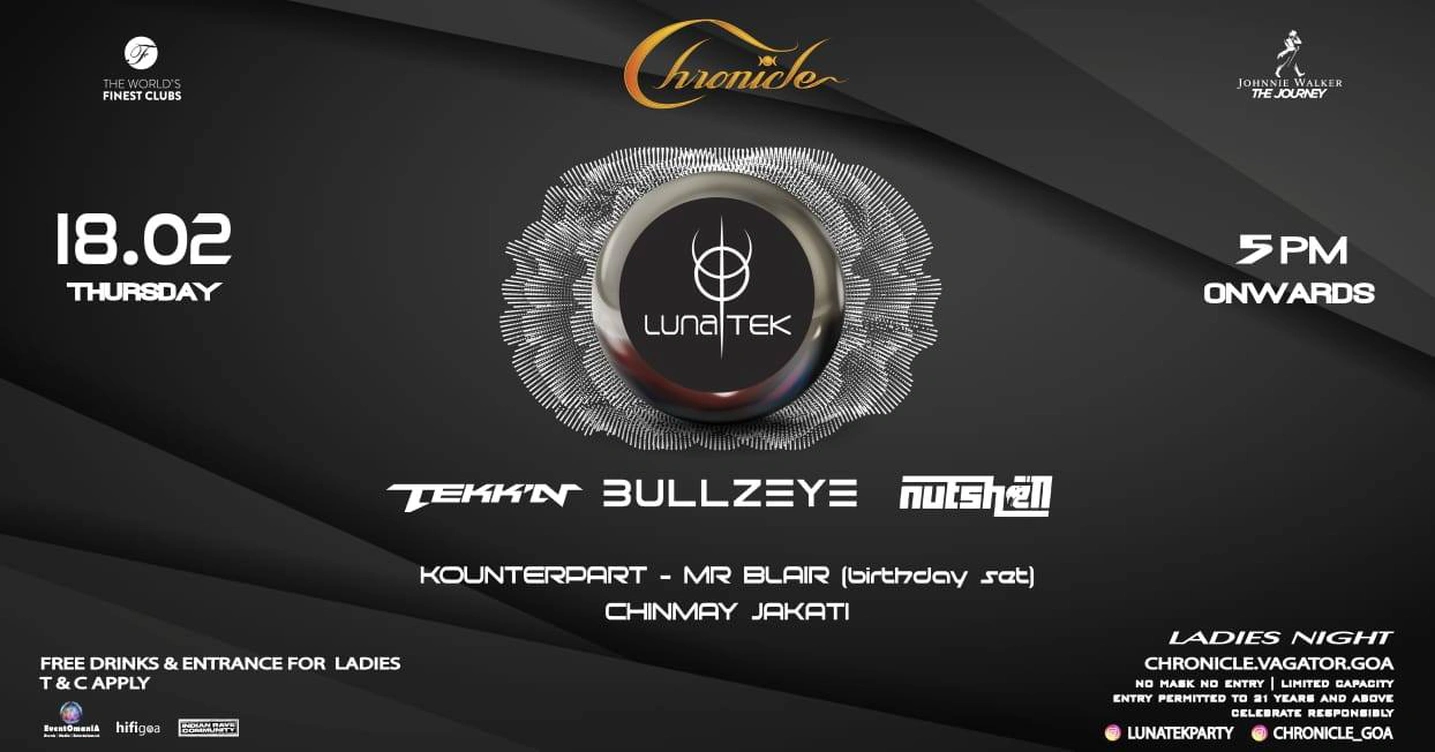 Chronicle Presents Lunatek Ladies Night 18.02.2021