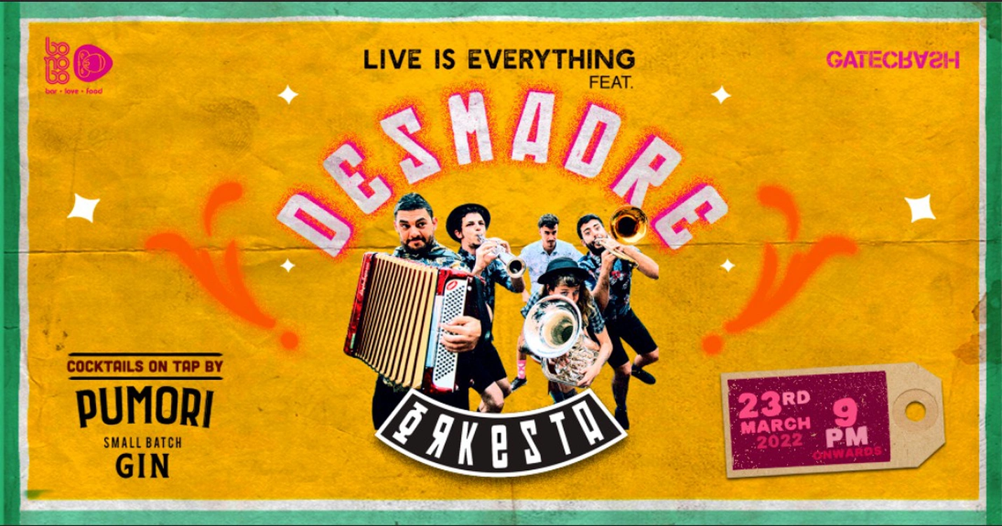 Bonobo presents: Live is Everything ft. Desmadre Orkestra | Wed 23rd March'22