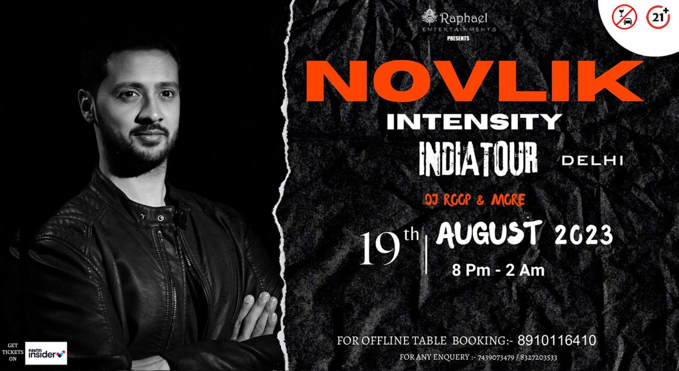 NOVLIK INTENSITY INDIA TOUR | DELHI | INSOMNIAC EDM 2023