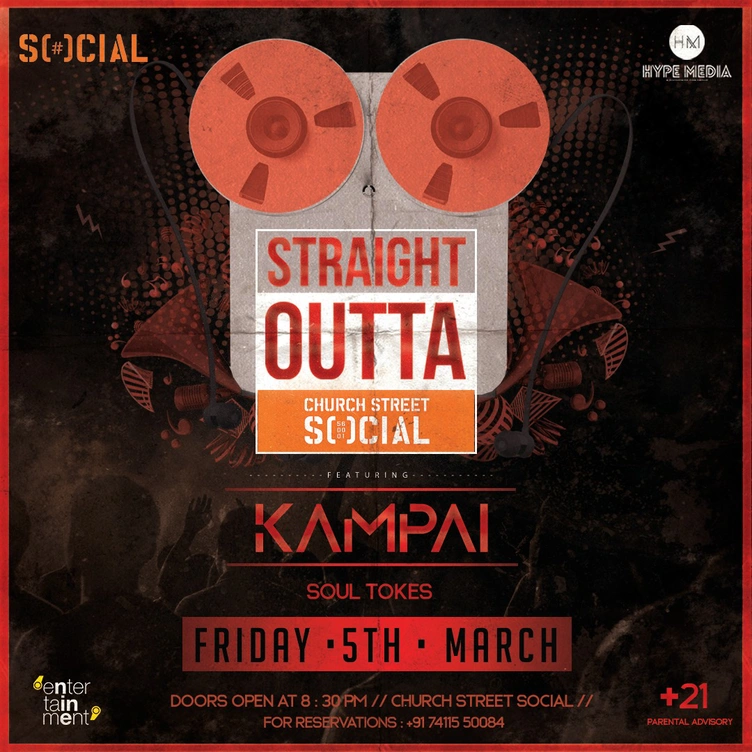 Social presents Kampai | 5th March | #ChurchStreetSocial