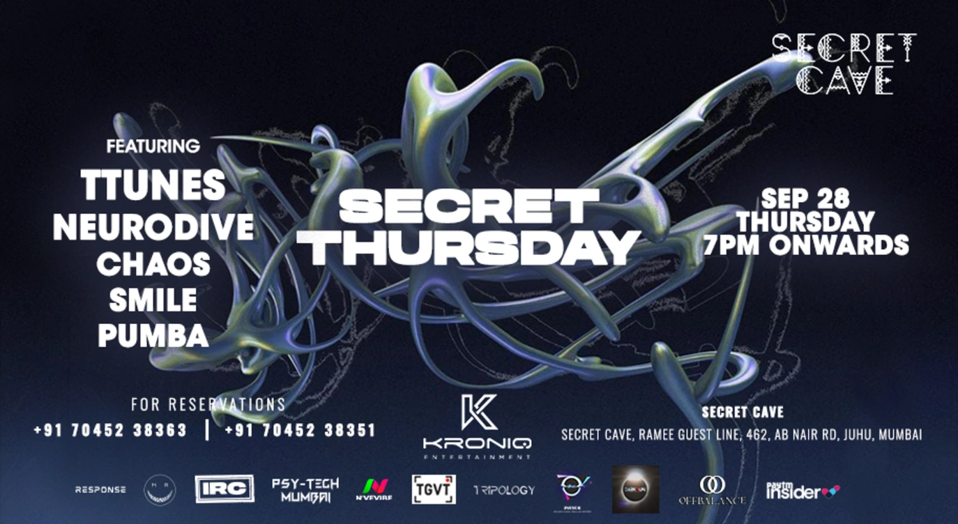 Secret Thursday Ft. Ttunes & Neurodive At Secret Cave