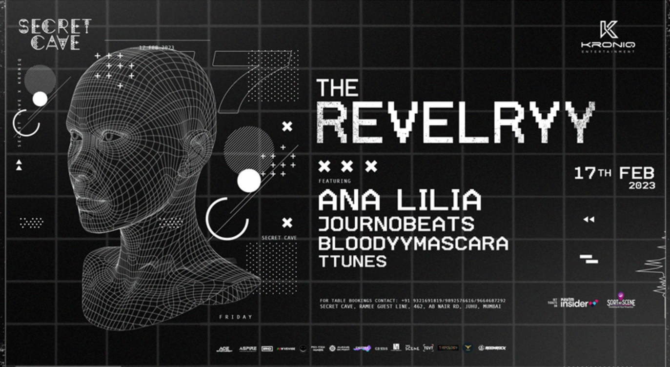 THE REVELRYY feat. ANA LILIA @SecretCave on 17th Feb