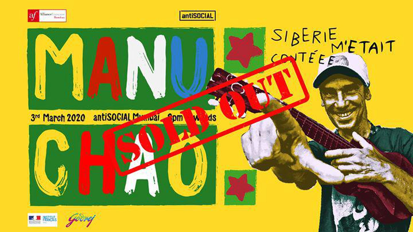 Manu Chao (Solo) - Sibérie M'etait Contéee | antiSOCIAL Mumbai