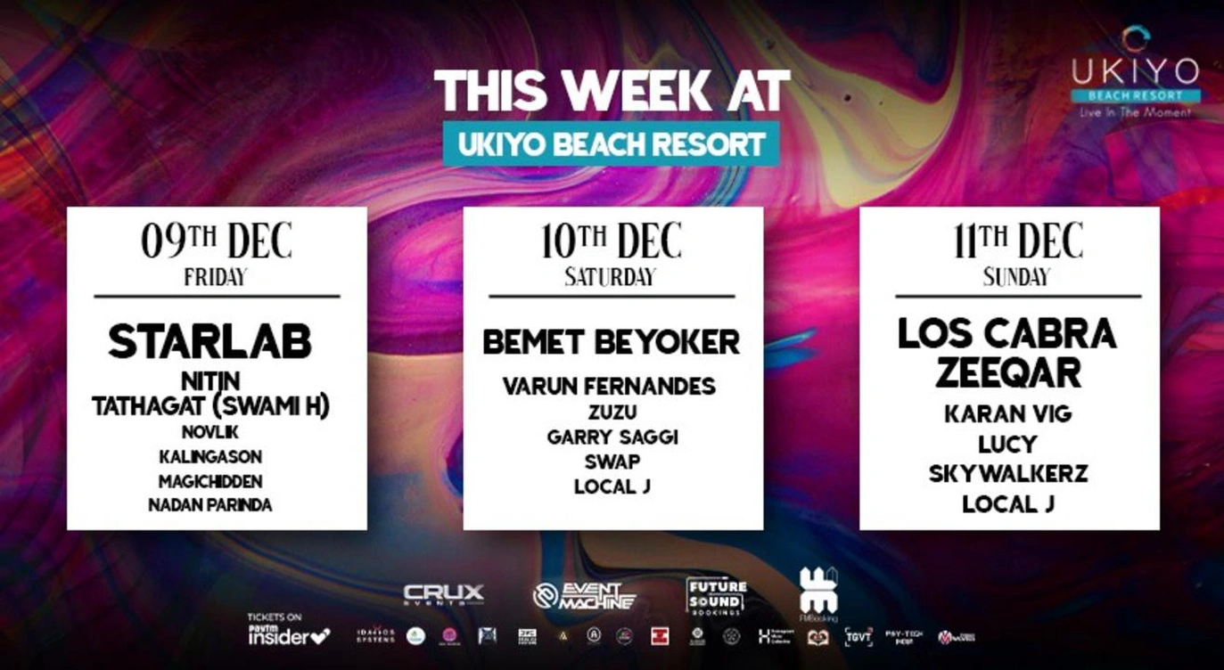 Starlab, Bemet Beyoker, Los Cabra & More @ Ukiyo Goa