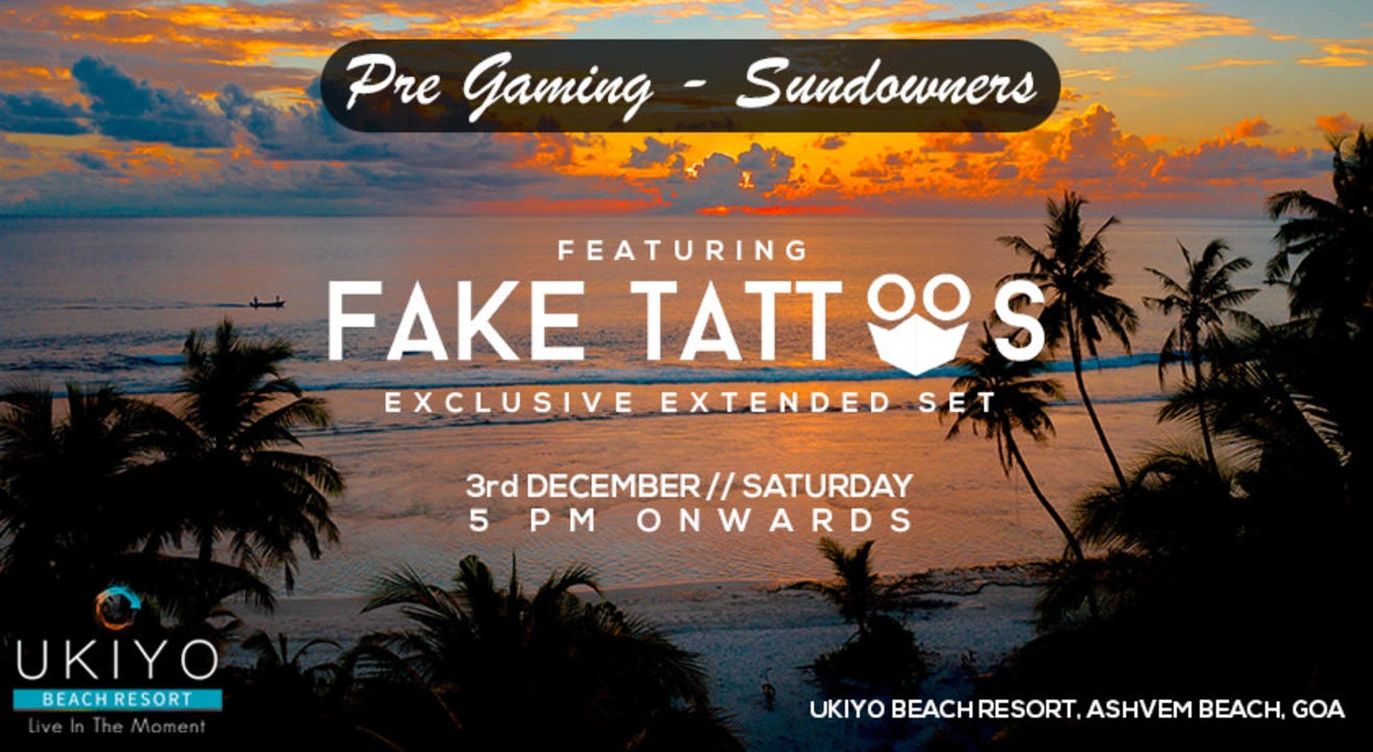 Pre Gaming - Sundowner at Ukiyo Beach Resort