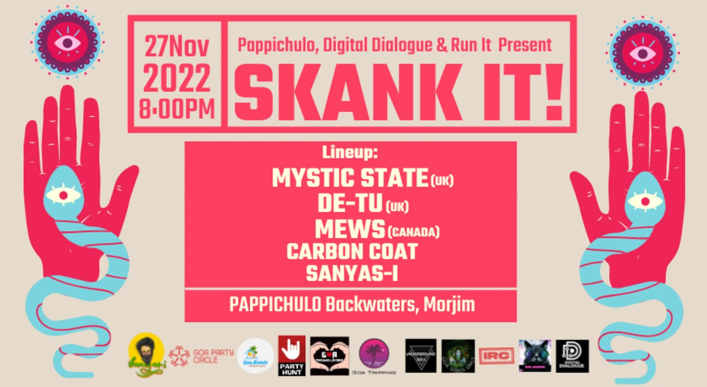 SKANK IT ft. MYSTIC STATE | 27 NOV | BACKWATERS AT PAPPI CHULO MORJIM