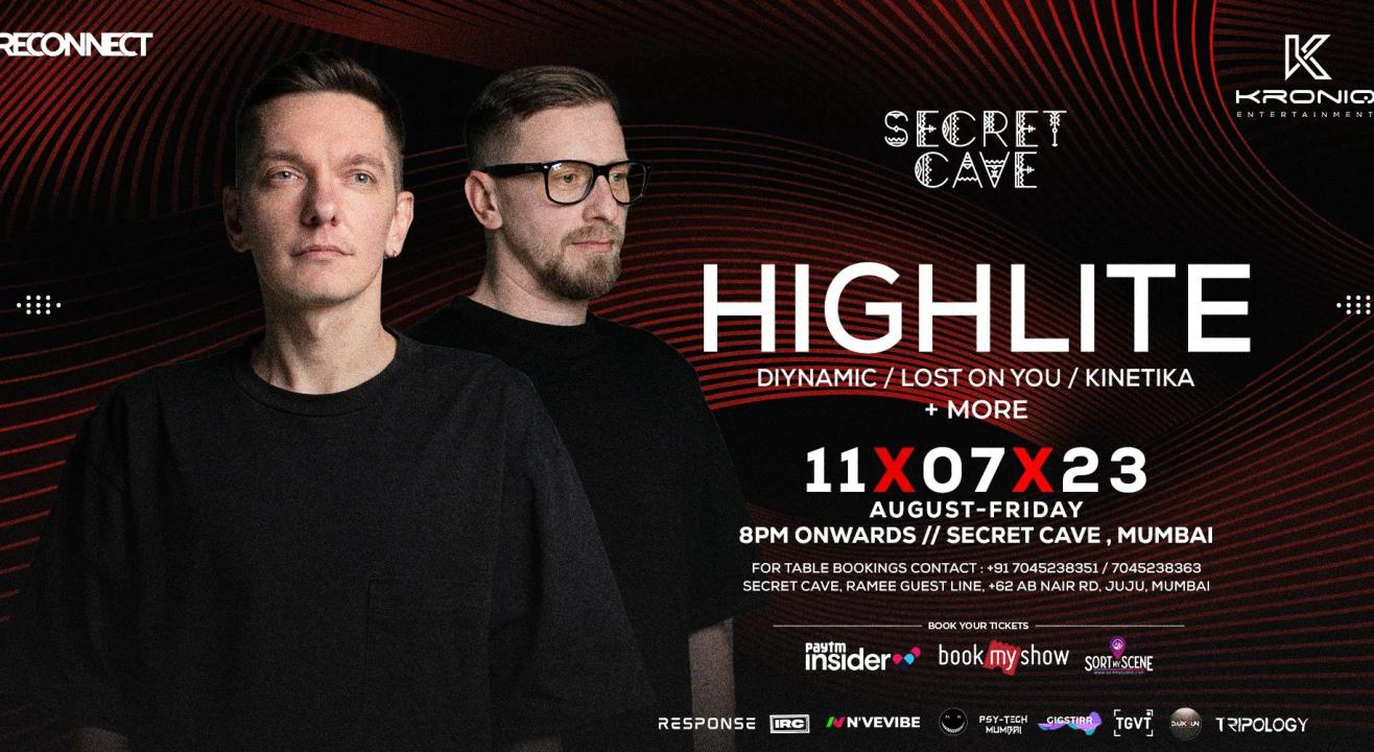 Reconnect & Kroniq presents HIGHLITE Live at Secret Cave
