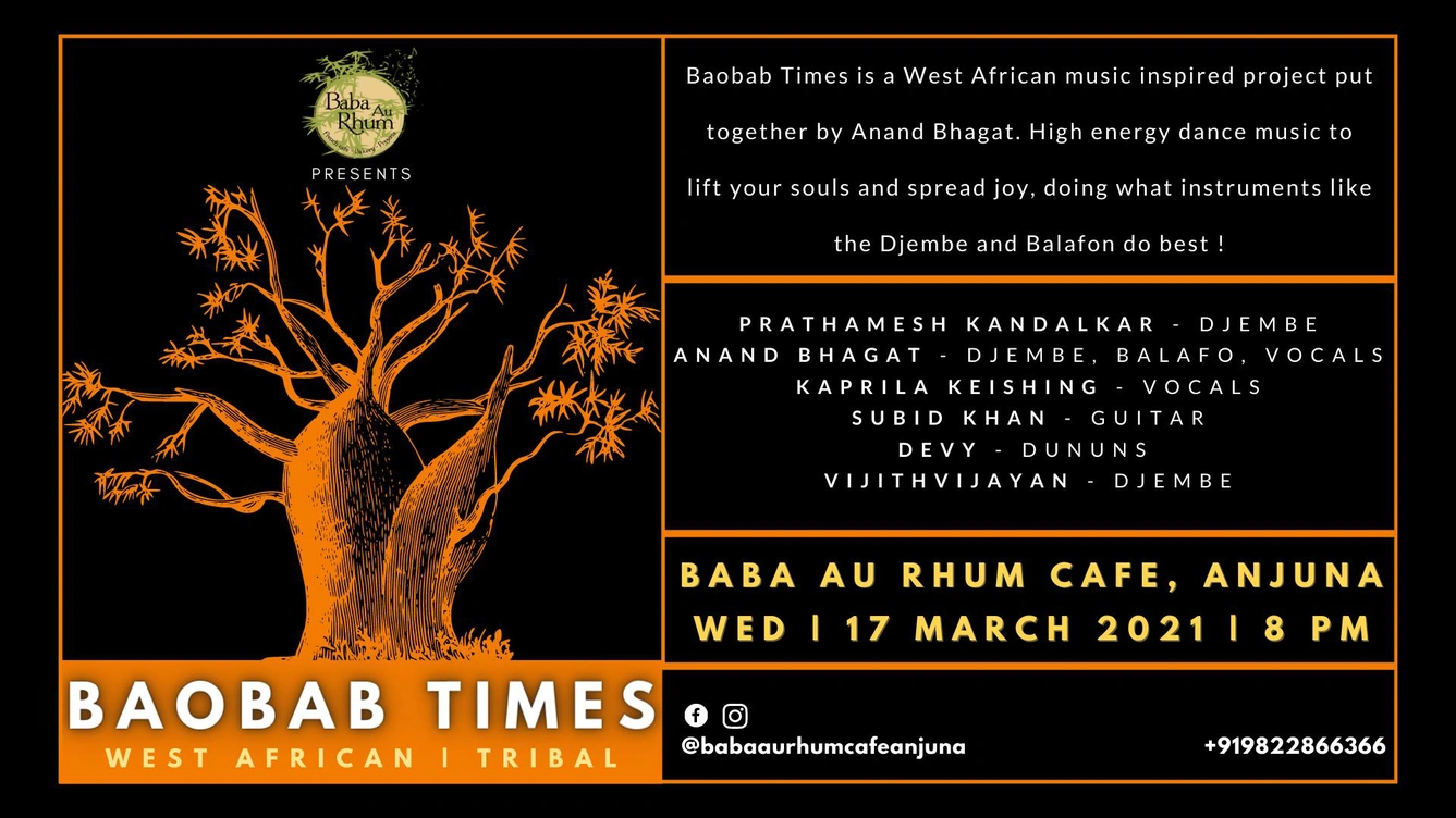 Baobab Times @ Baba Au Rhum | Wednesday | 17th March
