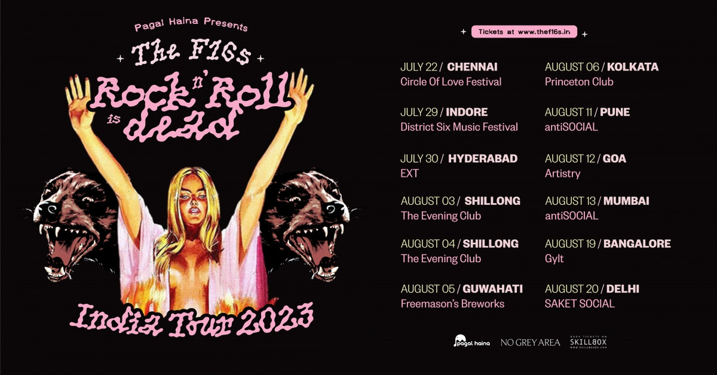 Pagal Haina present The F16s Rock n’ Roll is Dead India Tour 2023 | 30th July | Hyderabad