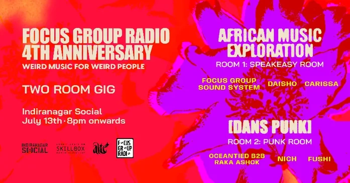 Focus Group Radio presents African Music Exploration + Dans Punk (Fourth Anniversary Gig)