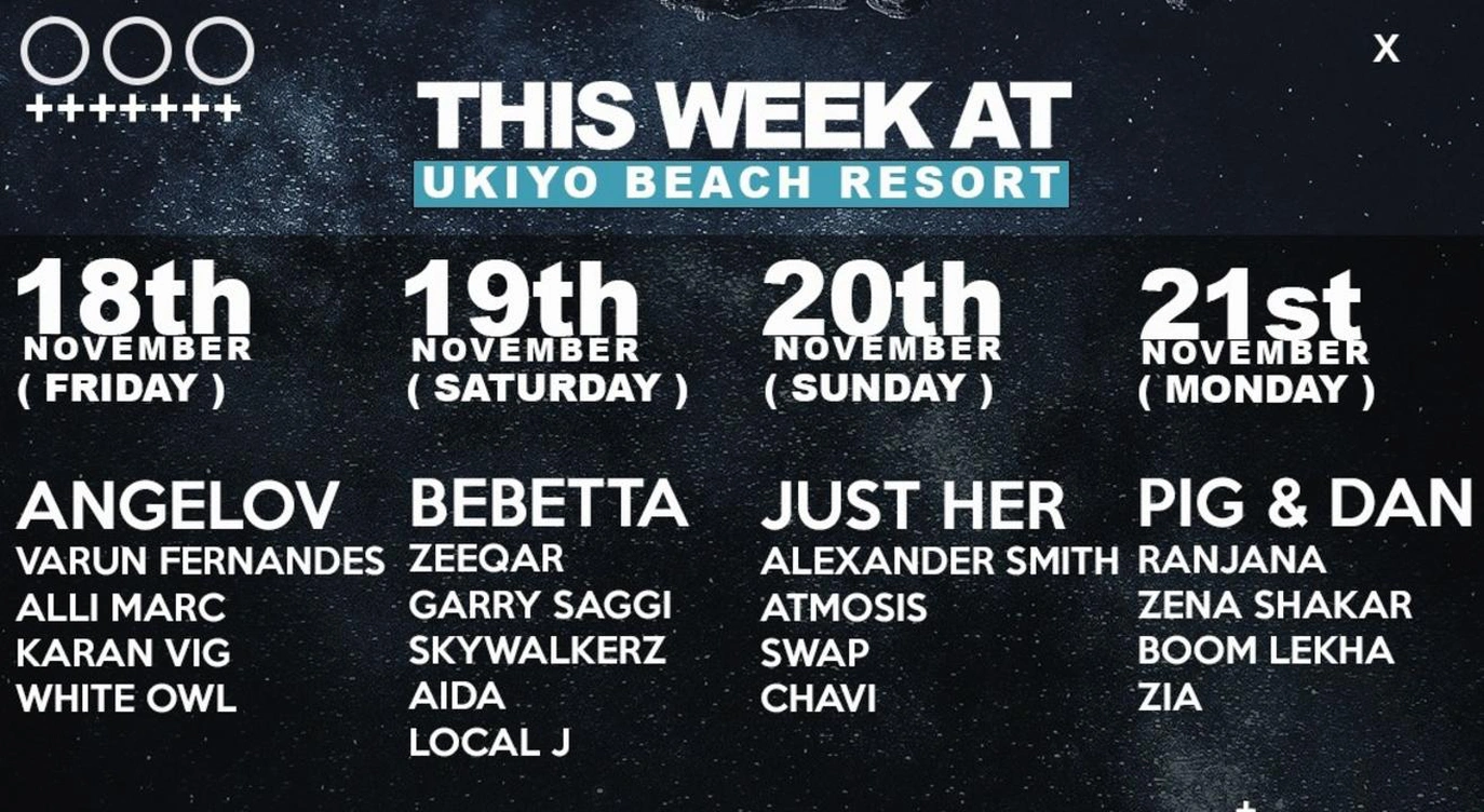 Angelov, Bebetta, Just Her + More @ Ukiyo Goa