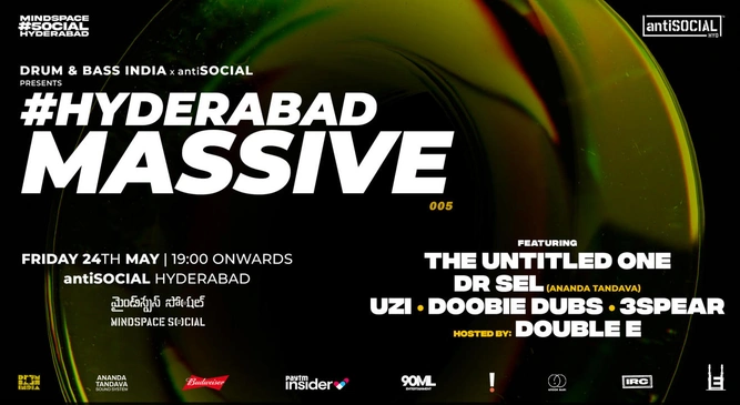 antiSOCIAL[HYD] x Drum and Bass India present - #HyderabadMassive 005 || Mindspace SOCIAL